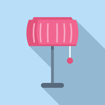 Silver torcher icon flat vector. Minimalist decor. Illuminate led lightのイラスト素材