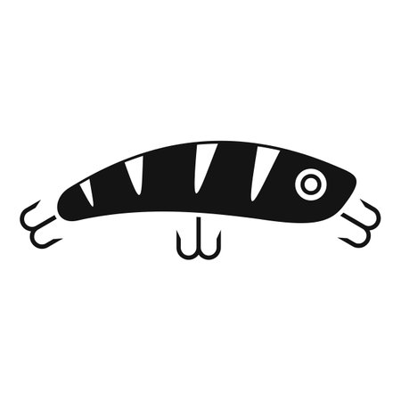 Season fish bait icon simple vector. Polar activity. Young season day outdoorのイラスト素材