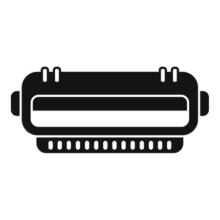 Laser cartridge icon simple vector. Computer device. Machine gadget canのイラスト素材
