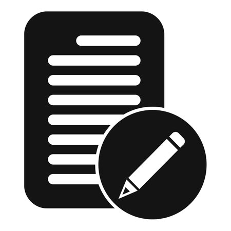 Registration document icon simple vector. Sign new member. Editable form codeのイラスト素材