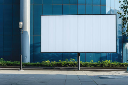 Impressive Advertising banner space mockup. Retail home. Generate Aiの素材