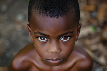 African american boy. Little people. Generate Aiの素材