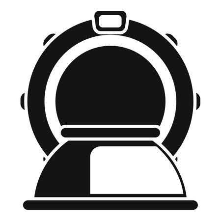 Brain magnetic resonance icon simple vector. Xray disease therapy. Exam care fieldのイラスト素材
