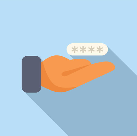 Change password account icon flat vector. Step web safe. Multi registrationのイラスト素材