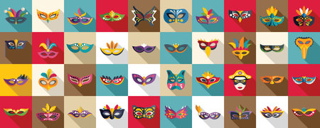 Costume mask. Hero italy fashionのイラスト素材