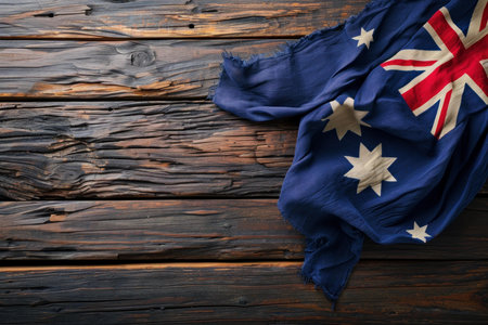 Festive Australia day background. Beach paper sand. Generate Aiの素材