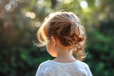 Delightful Adorable little girl. Travel and vacation. Generate Aiの素材