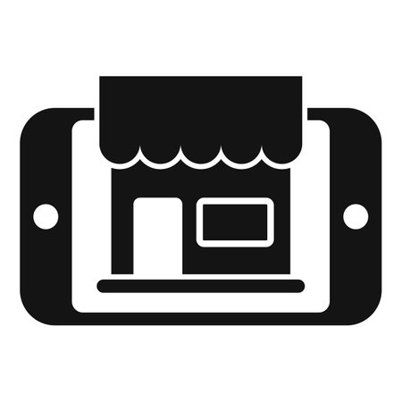 Mobile store locator online icon simple vector. Geo pointer. Position markのイラスト素材