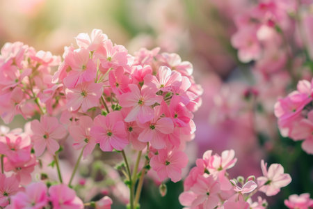 Captivating Beautiful pink flowers. Blossom delicate spring composition. Generate aiの素材