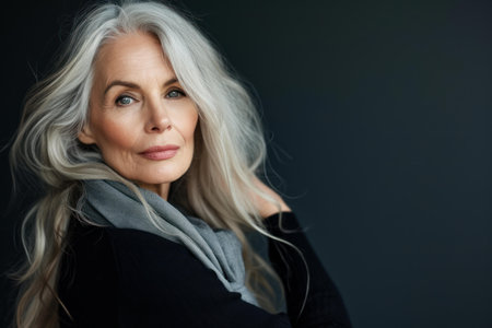 Beautiful mature woman. Art studio. Generate Aiの素材