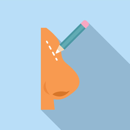 Graphic representation of creativity with a pencil drawing a line from a profile silhouetteのイラスト素材