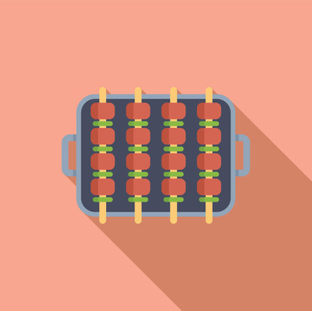 Flat design illustration of a retro abacus with colorful beads on a soft pastel backdropのイラスト素材