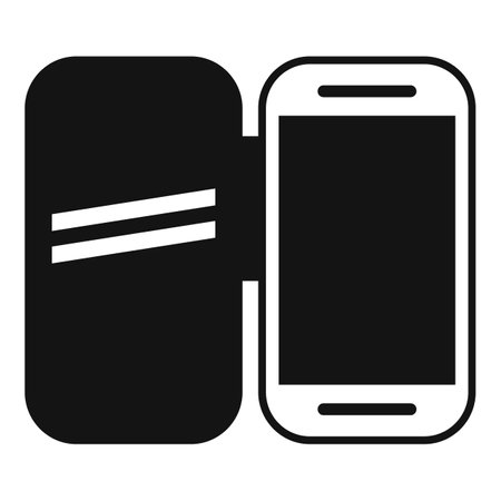 Vector illustration of smartphone and notebook icon, ideal for business and organization themesのイラスト素材