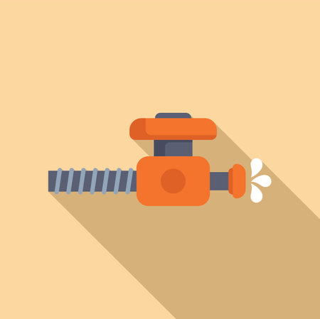 Colorful cartoon water sprinkler illustration with flat design and vector graphic, perfect for gardening, lawn care, and irrigation equipmentのイラスト素材