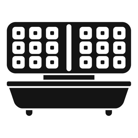 Graphic icon of an open eyeshadow palette with various shades, ideal for beauty and makeup themesのイラスト素材