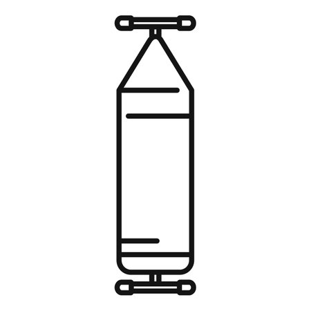 Black and white line art of a medical iv drip infusion bag for healthcare designのイラスト素材