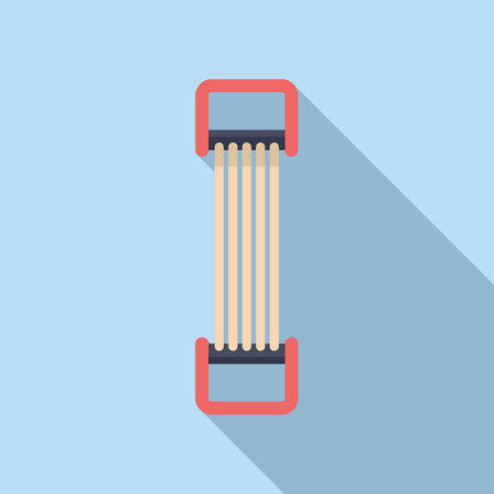 Graphic of a new pack of pencils, minimalistic flat design on blue backgroundのイラスト素材