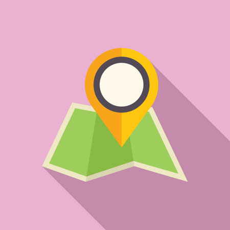 Pin is marking a specific place for exploration and guidanceのイラスト素材