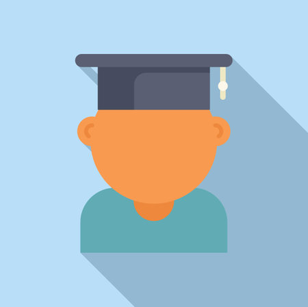 Student celebrating their accomplishment of graduatingのイラスト素材