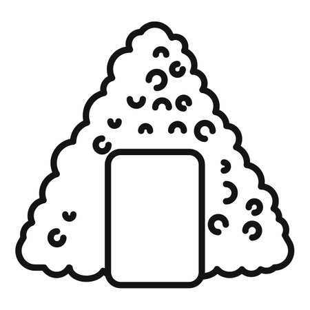 Representing japanese cuisine with a simple, graphic iconのイラスト素材