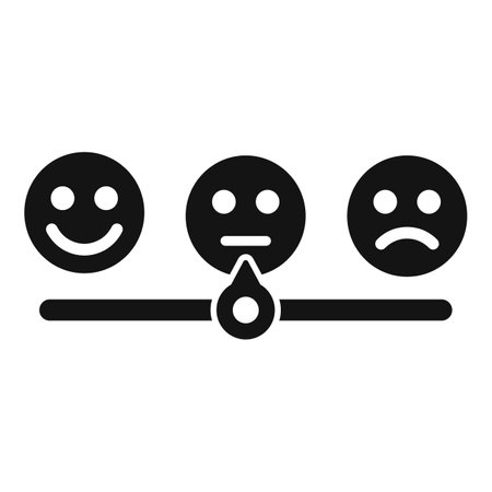Customer satisfaction rating icons with emotional scale and user performance measurement for consumer feedback evaluation and quality service assessmentのイラスト素材