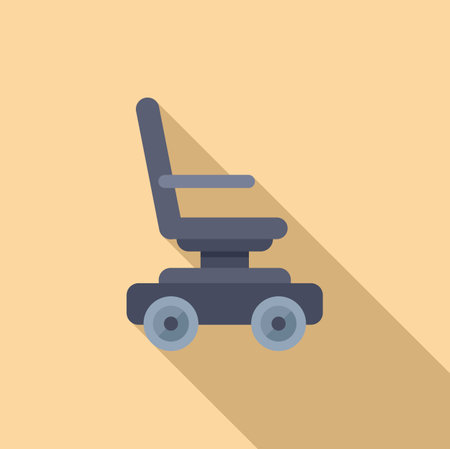 Electric wheelchair, offering increased mobility and freedom for individuals with disabilitiesのイラスト素材