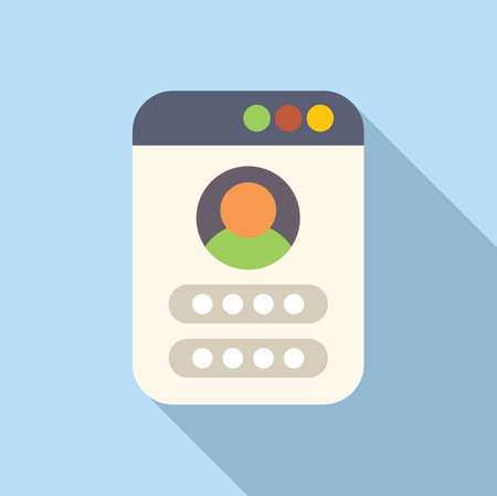 Smartphone application is requiring user to login with password for account accessのイラスト素材