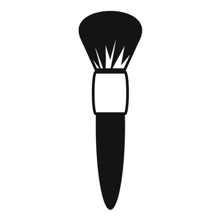 Simple icon of a makeup brush applying powderのイラスト素材