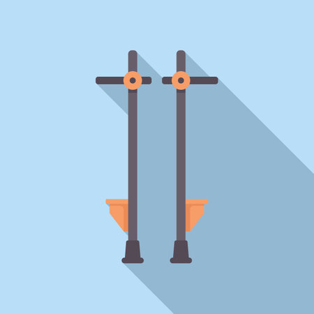 Jumping stilts provide a fun and challenging way to exercise while enjoying the outdoorsのイラスト素材