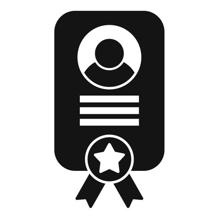 Employee of the month program rewarding best worker with certificate and star badgeのイラスト素材