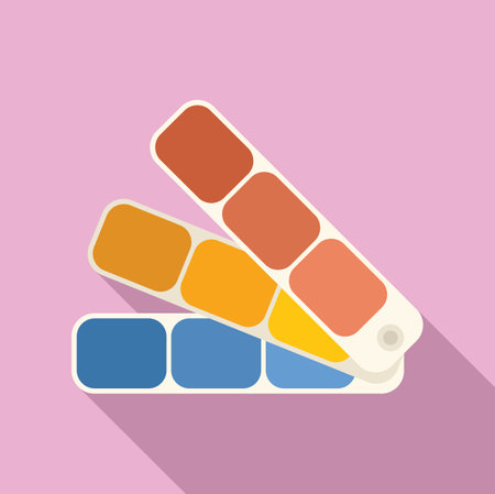 Color palette showing samples for creative interior, fashion or graphic designのイラスト素材