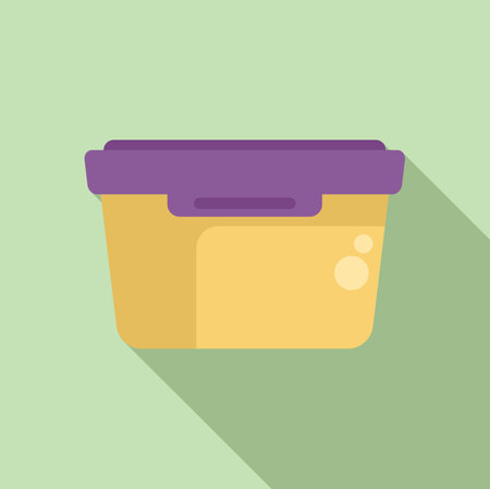 Plastic lunch box keeping food fresh for later, perfect for taking lunch to work or schoolのイラスト素材