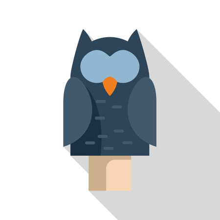This colorful owl hand puppet is ready to entertain childrenのイラスト素材