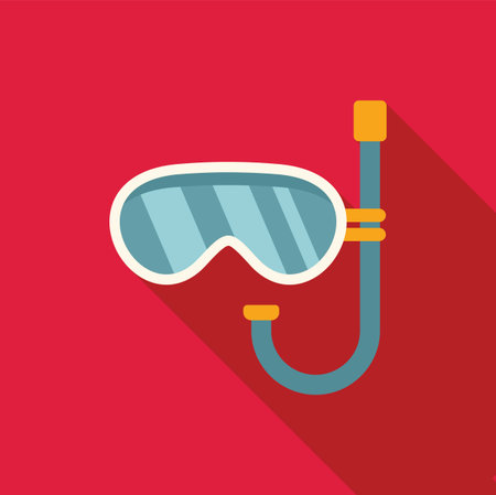 Diving mask and snorkel are essential gear for exploring the underwater worldのイラスト素材