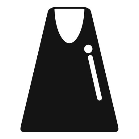 Blacksmith apron icon in simple style isolated on white backgroundのイラスト素材