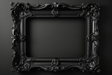 Playful Comic style black frame. Modern space. Generate Aiの素材