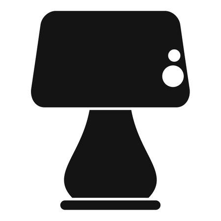 Black glyph icon for a smart speaker voice assistant using artificial intelligenceのイラスト素材