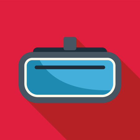 Virtual reality headset providing immersive experience with cutting edge technologyのイラスト素材