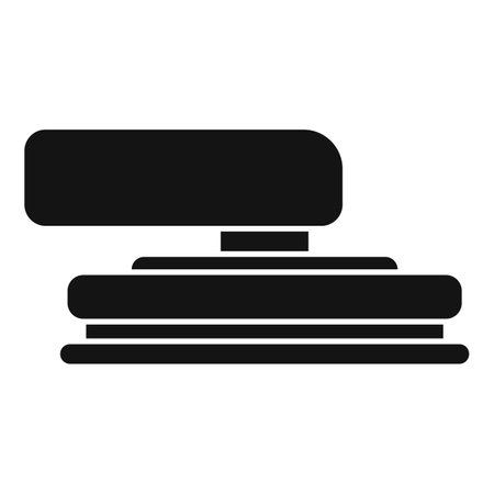 Heavy duty stapler is pressing down creating a new stapleのイラスト素材