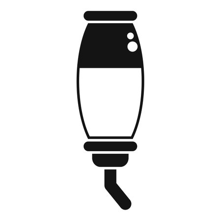 Simple icon of a classic bird water feeder hanging with water insideのイラスト素材