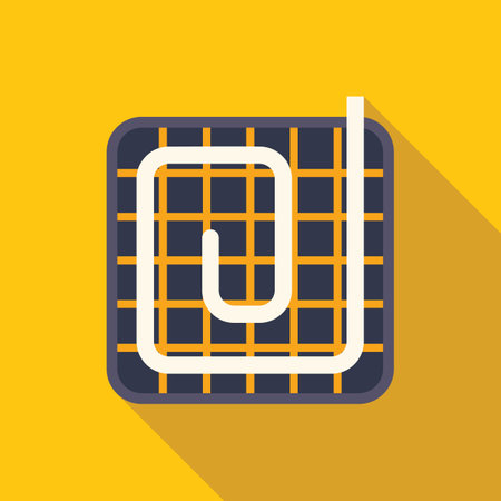 Underfloor heating system installing on the construction site, top view, colorful flat designのイラスト素材