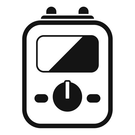 Electrical tester icon in simple style isolated on white backgroundのイラスト素材
