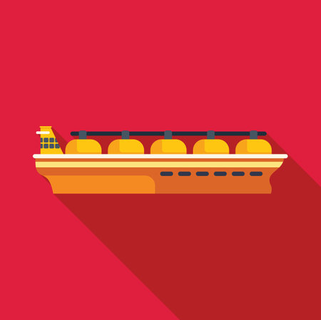 Lng or liquefied natural gas tanker ship transporting gas over seaのイラスト素材