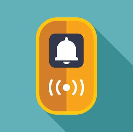 Mobile phone is ringing, showing an incoming call with a bell icon and radio wavesのイラスト素材