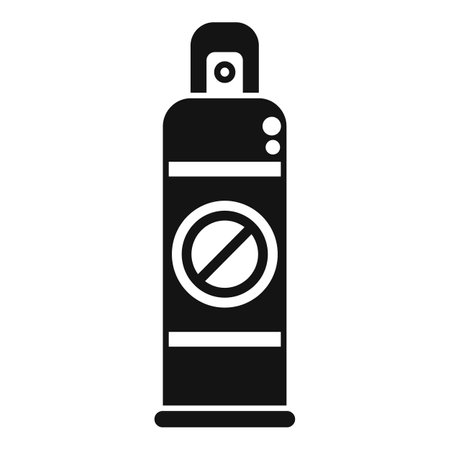 Black silhouette of a mosquito repellent, useful icon for websites and infographicsのイラスト素材