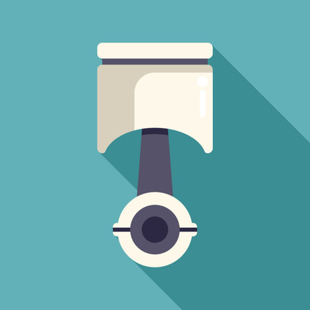 Engine piston is shown moving up and down inside the combustion chamber of an internal combustion engineのイラスト素材