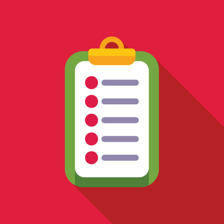 Clipboard is showing check marks representing completed tasks on a list, symbolizing productivity and organizationのイラスト素材