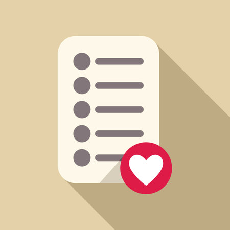 Wish list with a heart is showing love for shopping and saving moneyのイラスト素材