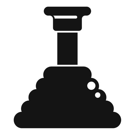 Plumbing plunger toilet cleaning tool with force cup for unclogging drainsのイラスト素材