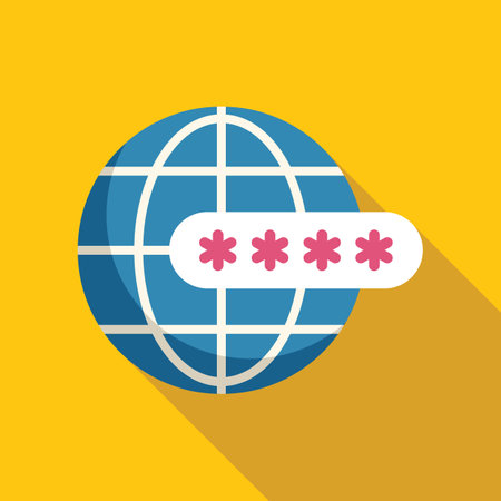 Global network security system is protecting access to world dataのイラスト素材